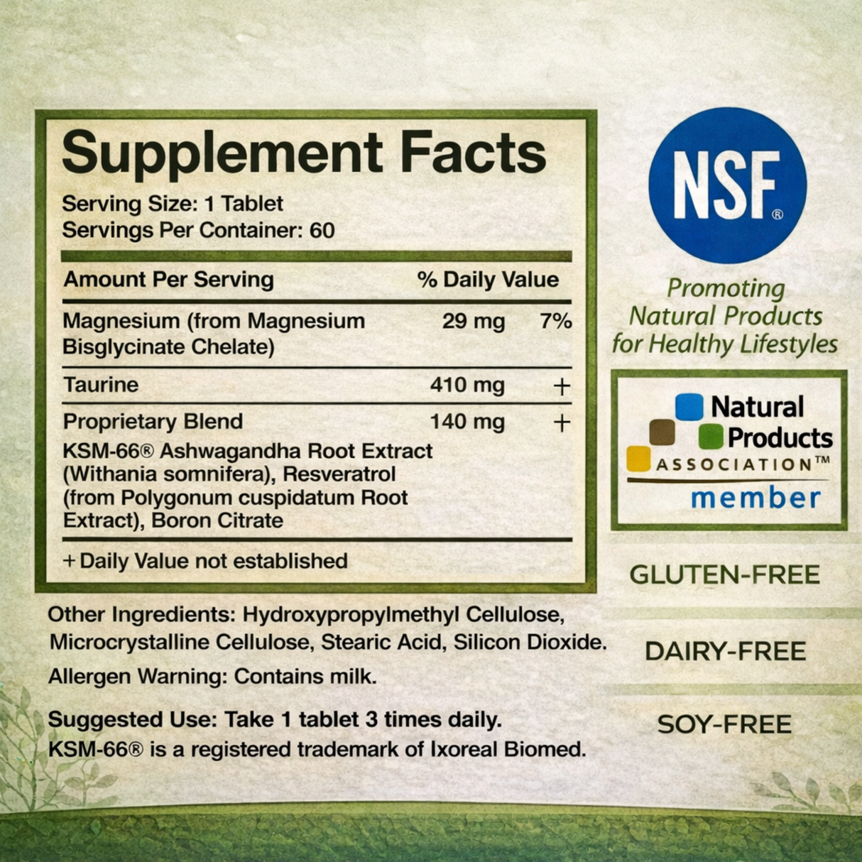 Longevity Formula, 60 Tablets, 2 Months Supply