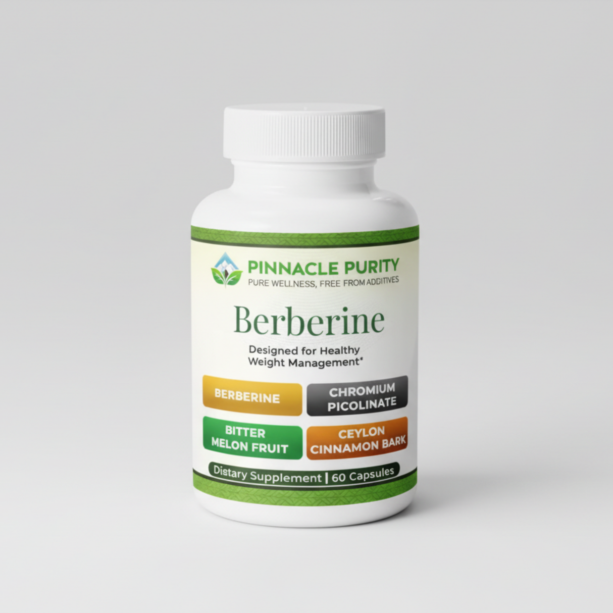 Berberine with Chromium Picolinate, 60 Capsules, 60-Day Supply