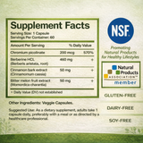 Berberine with Chromium Picolinate, 60 Capsules, 60-Day Supply