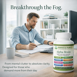 Alpha Brain, 454 mg 60 Veg Capsules, 60-Day Supply