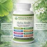 Alpha Brain, 454 mg 60 Veg Capsules, 60-Day Supply