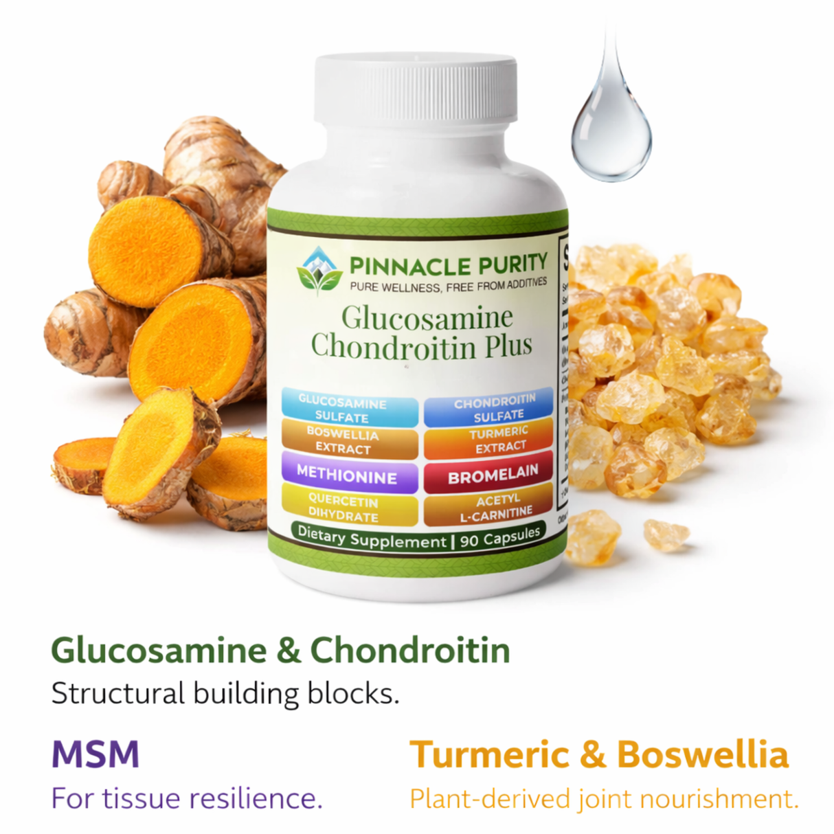 Glucosamine Chondroitin Plus, 1700 mg 90 Capsules, 30-Day Supply