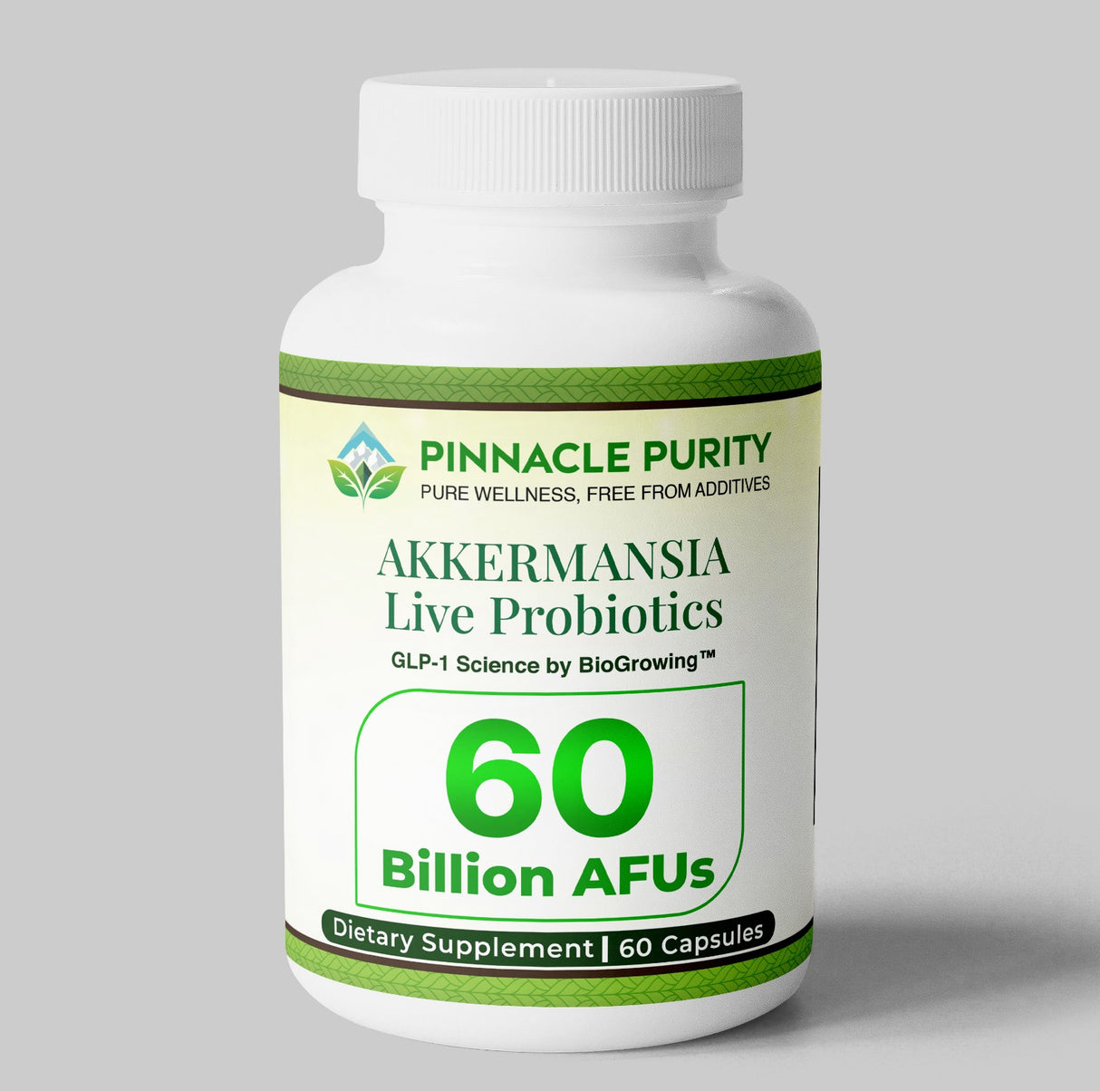 Akkermansia Live Probiotic Capsules, 60 Billion AFUs, 60 Capsules